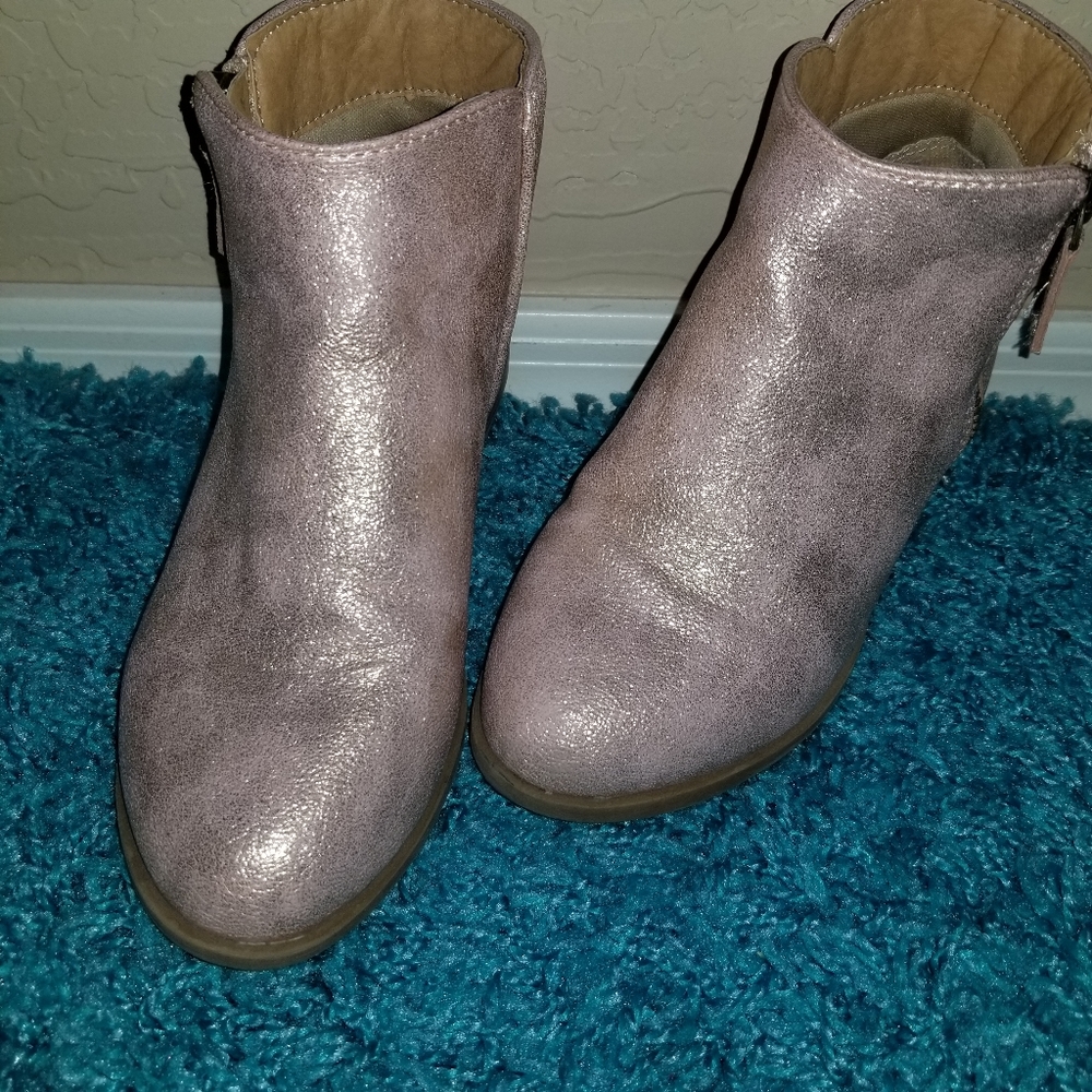 Cat & Jack Rose Gold Ankle Booties